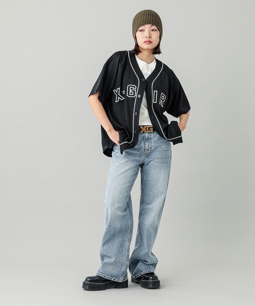 X-girl(エックスガール)の「HEART POCKET DENIM PANTS(デニムパンツ・レディース・ライトインディゴブルー・S/M/XS)」の12枚目の写真