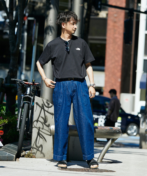 THE NORTH FACE(ザノースフェイス)の「THE NORTH FACE S/S Bandana Square Logo T NT32446(Tシャツ/カットソー・メンズ・ホワイト/グレー/ブラック/ライトブルー・MEDIUM/LARGE/X-LARGE)」の9枚目の写真