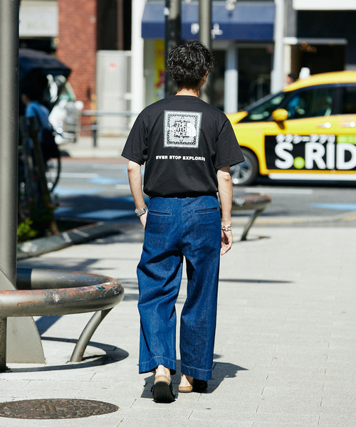 THE NORTH FACE(ザノースフェイス)の「THE NORTH FACE S/S Bandana Square Logo T NT32446(Tシャツ/カットソー・メンズ・ホワイト/グレー/ブラック/ライトブルー・MEDIUM/LARGE/X-LARGE)」の11枚目の写真