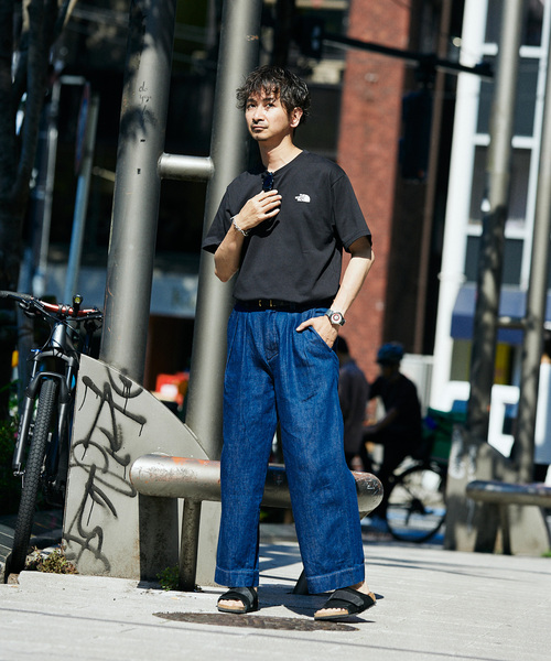 THE NORTH FACE(ザノースフェイス)の「THE NORTH FACE S/S Bandana Square Logo T NT32446(Tシャツ/カットソー・メンズ・ホワイト/グレー/ブラック/ライトブルー・MEDIUM/LARGE/X-LARGE)」の14枚目の写真