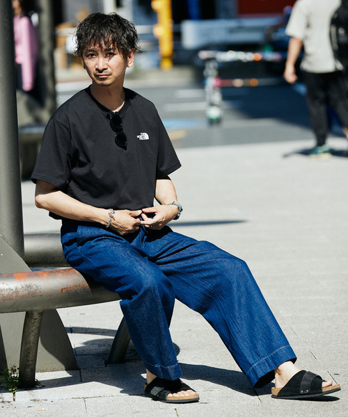 THE NORTH FACE(ザノースフェイス)の「THE NORTH FACE S/S Bandana Square Logo T NT32446(Tシャツ/カットソー・メンズ・ホワイト/グレー/ブラック/ライトブルー・MEDIUM/LARGE/X-LARGE)」の16枚目の写真