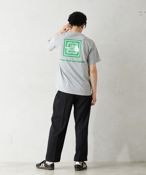 THE NORTH FACE(ザノースフェイス)の「THE NORTH FACE S/S Bandana Square Logo T NT32446(Tシャツ/カットソー・メンズ・ホワイト/グレー/ブラック/ライトブルー・MEDIUM/LARGE/X-LARGE)」の22枚目の写真