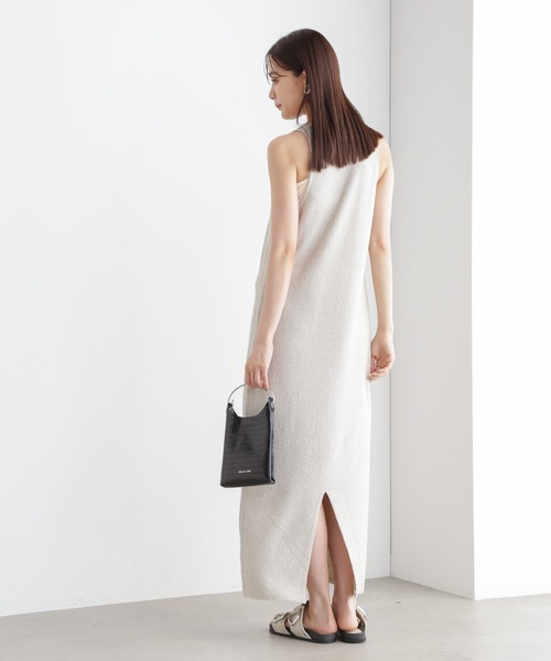 NANO universe（ナノユニバース）の「アメスリニットワンピース（ワンピース・レディース・ブラック/レッド系その他/ライトグレー・FREE）」の10枚目の写真