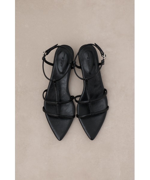 AZUL by moussy（アズールバイマウジー）の「Tストラップローヒールサンダル（サンダル・レディース・シルバー/ブラック・SMALL/MEDIUM/LARGE/LL）」の14枚目の写真