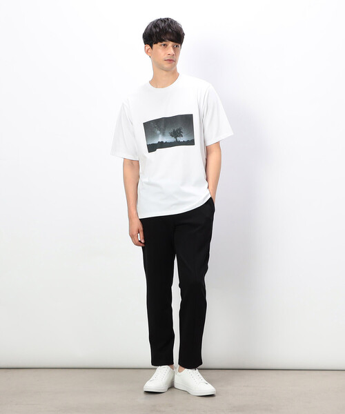 COMME CA ISM(コムサイズム)の「【セットアップ対応】サマージャージ テーパードパンツ(スラックス・メンズ・チャコール/ブラック・SMALL/MEDIUM/LARGE)」の8枚目の写真