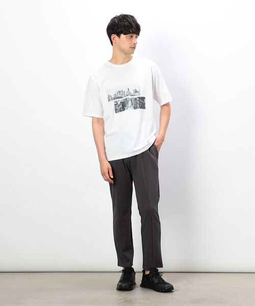 COMME CA ISM(コムサイズム)の「【セットアップ対応】サマージャージ テーパードパンツ(スラックス・メンズ・チャコール/ブラック・SMALL/MEDIUM/LARGE)」の10枚目の写真