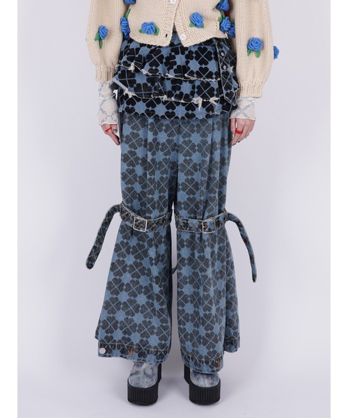 PAMEO POSE（パメオポーズ）の「Mini Belt Skirt（デニムスカート・レディース・ブラック/スカイブルー・FREE）」の12枚目の写真