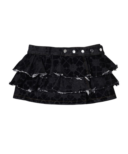 PAMEO POSE（パメオポーズ）の「Mini Belt Skirt（デニムスカート・レディース・ブラック/スカイブルー・FREE）」の15枚目の写真