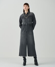 GRACE CLASS（グレースクラス）の「デニムドロストスリットワンピース（ワンピース）」