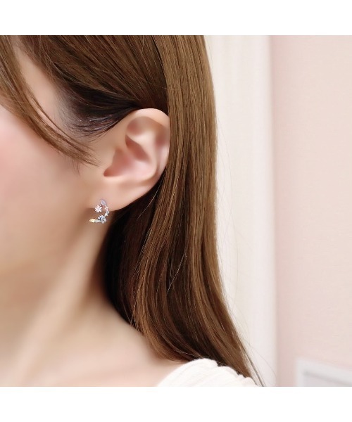 Rarupaputi】ルナスト―ン(MA)（ピアス（両耳用））｜tone