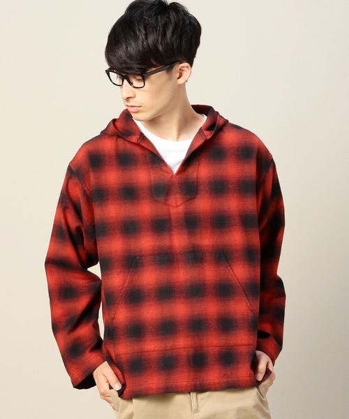 Beauty Youth United Arrows ビューティアンドユースユナイテッドアローズ の By オンブレチェック メキシカンパーカー シャツ シャツ ブラウス Wear Beauty Youth United Arrows ビューティアンドユースユナイテッドアローズ の By オンブレチェック メキシカンパーカー シャツ シャツ ブラウス Wear