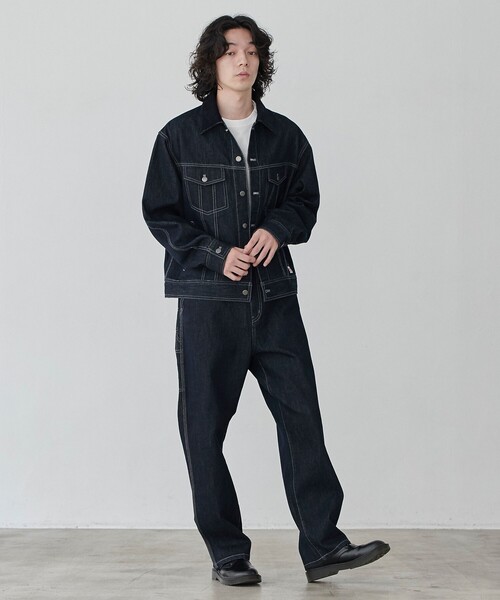 SMITH'S（スミス）の「SMITH'S（スミス）別注ペインターワークパンツ（デニムパンツ・メンズ・ネイビー/コバルトブルー・XL/L/M）」の18枚目の写真