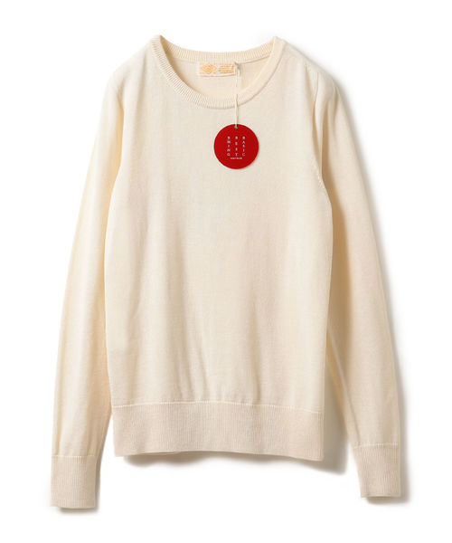 B:MING by BEAMS（ビーミングバイビームス）の「ビーミング by ビームス / “BBB” ハイゲージ クルーネックニット（ニット/セーター・レディース・ホワイト/ライトグレー/ブラウン系その他/ネイビー・MEDIUM/SMALL）」の2枚目の写真