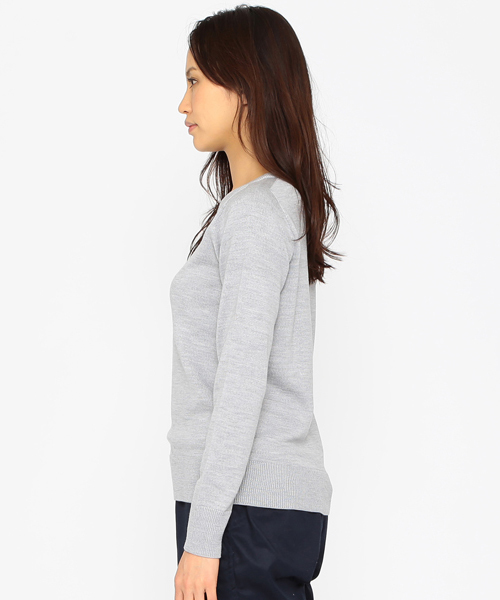 B:MING by BEAMS（ビーミングバイビームス）の「ビーミング by ビームス / “BBB” ハイゲージ クルーネックニット（ニット/セーター・レディース・ホワイト/ライトグレー/ブラウン系その他/ネイビー・MEDIUM/SMALL）」の12枚目の写真