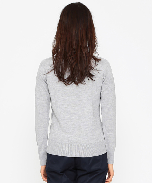 B:MING by BEAMS（ビーミングバイビームス）の「ビーミング by ビームス / “BBB” ハイゲージ クルーネックニット（ニット/セーター・レディース・ホワイト/ライトグレー/ブラウン系その他/ネイビー・MEDIUM/SMALL）」の13枚目の写真