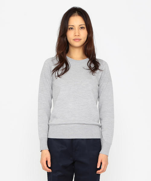 B:MING by BEAMS（ビーミングバイビームス）の「ビーミング by ビームス / “BBB” ハイゲージ クルーネックニット（ニット/セーター・レディース・ホワイト/ライトグレー/ブラウン系その他/ネイビー・MEDIUM/SMALL）」の17枚目の写真