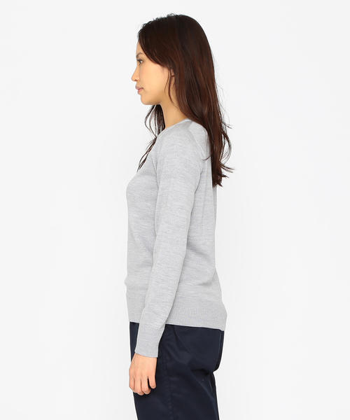 B:MING by BEAMS（ビーミングバイビームス）の「ビーミング by ビームス / “BBB” ハイゲージ クルーネックニット（ニット/セーター・レディース・ホワイト/ライトグレー/ブラウン系その他/ネイビー・MEDIUM/SMALL）」の18枚目の写真