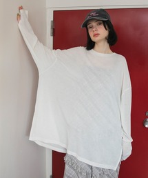forksy. | 【forksy.】エブリデイフィンガーホールオーバーサイズスケッティ(Tシャツ/カットソー)