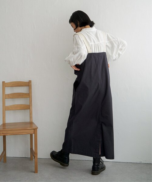 LBC（エルビーシー）の「ツイルジップアップジャンスカ（ジャンパースカート・レディース・チャコールグレー/オリーブ/ベージュ・M）」の17枚目の写真