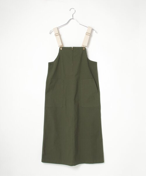 LBC（エルビーシー）の「ツイルジップアップジャンスカ（ジャンパースカート・レディース・チャコールグレー/オリーブ/ベージュ・M）」の20枚目の写真