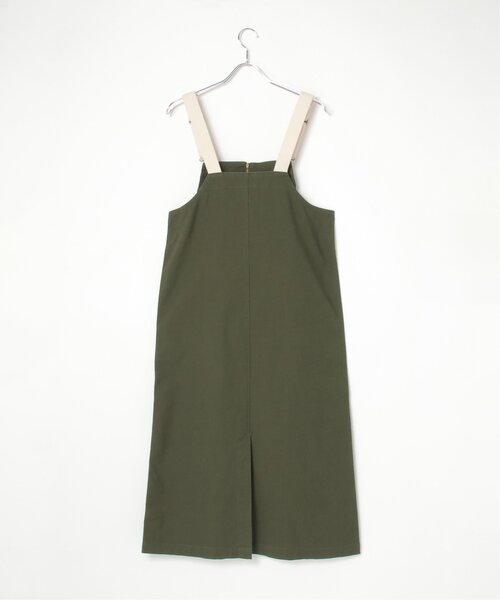 LBC（エルビーシー）の「ツイルジップアップジャンスカ（ジャンパースカート・レディース・チャコールグレー/オリーブ/ベージュ・M）」の21枚目の写真