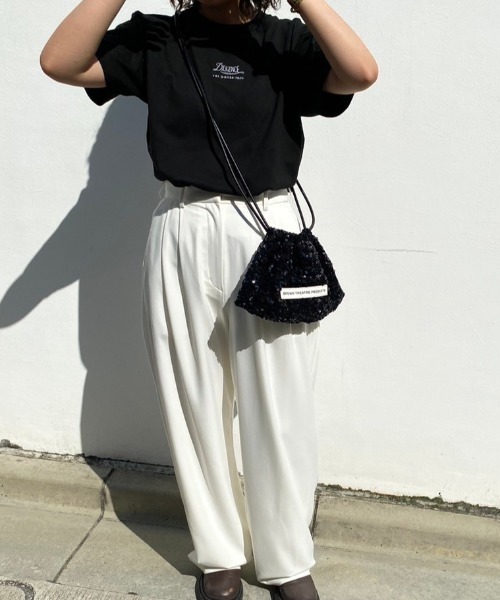 THEATRE PRODUCTS（シアタープロダクツ）の「スパンコールショルダーポシェット（ショルダーバッグ・レディース・ブラック/シルバー/ピンク・FREE）」の5枚目の写真