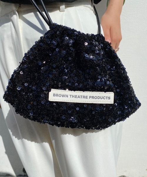 THEATRE PRODUCTS（シアタープロダクツ）の「スパンコールショルダーポシェット（ショルダーバッグ・レディース・ブラック/シルバー/ピンク・FREE）」の7枚目の写真
