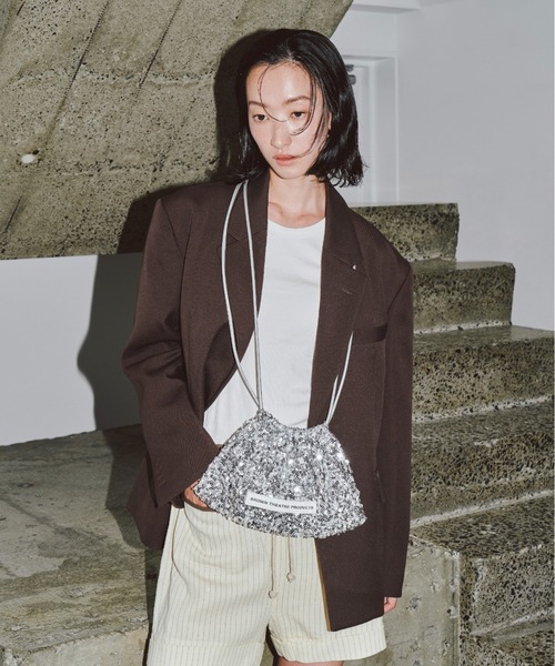 THEATRE PRODUCTS（シアタープロダクツ）の「スパンコールショルダーポシェット（ショルダーバッグ・レディース・ブラック/シルバー/ピンク・FREE）」の13枚目の写真