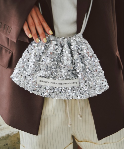 THEATRE PRODUCTS（シアタープロダクツ）の「スパンコールショルダーポシェット（ショルダーバッグ・レディース・ブラック/シルバー/ピンク・FREE）」の17枚目の写真