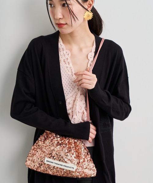 スパンコールショルダーポシェット（ショルダーバッグ）｜THEATRE  