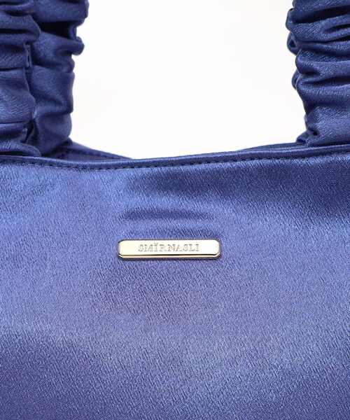 SMIR NASLI（サミールナスリ）の「サテンリボンバッグ（ハンドバッグ・レディース・ピンク/ブラック/ブルー/グレー・FREE）」の8枚目の写真