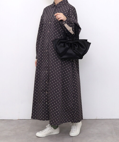 SMIR NASLI（サミールナスリ）の「サテンリボンバッグ（ハンドバッグ・レディース・ピンク/ブラック/ブルー/グレー・FREE）」の13枚目の写真