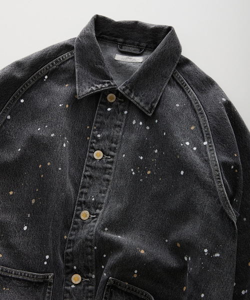 JOURNAL STANDARD relume（ジャーナルスタンダード　レリューム）の「プロセシングデニム エンジニアジャケット（デニムジャケット・メンズ・ブラックミックス/コバルトブルー・MEDIUM/LARGE）」の18枚目の写真
