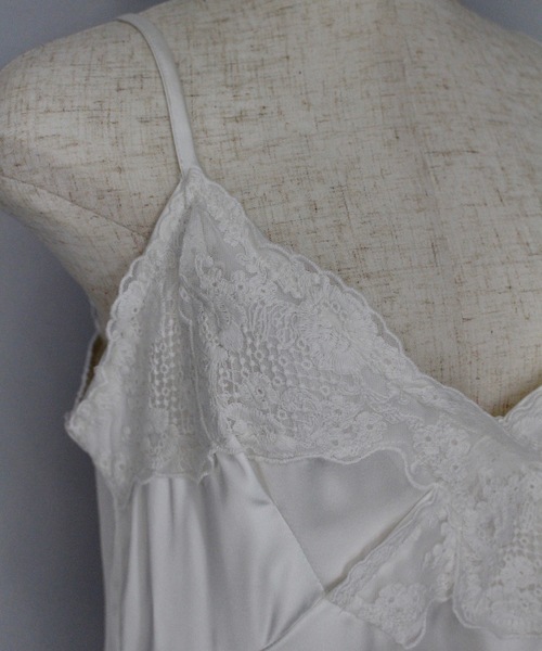 SANSeLF（サンセルフ）の「【LONSLAN】 フロントタックレースキャミワンピース sanwl24a012（ワンピース・レディース・ホワイト・FREE）」の13枚目の写真