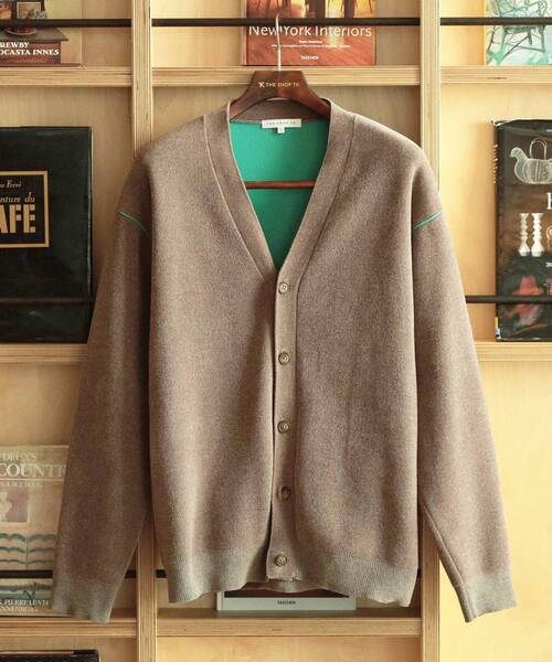 THE SHOP TK （ザ ショップ ティーケー ）の「◆【ハグするニット】モールニットカーディガン 親子リンク/ユニセックス（カーディガン/ボレロ・メンズ・ネイビー/ブルーグリーン/ブラウン系・02/01/04/03）」の4枚目の写真
