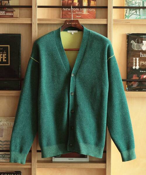 THE SHOP TK （ザ ショップ ティーケー ）の「◆【ハグするニット】モールニットカーディガン 親子リンク/ユニセックス（カーディガン/ボレロ・メンズ・ネイビー/ブルーグリーン/ブラウン系・02/01/04/03）」の12枚目の写真