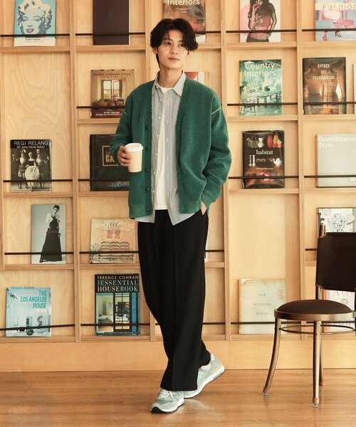 THE SHOP TK （ザ ショップ ティーケー ）の「◆【ハグするニット】モールニットカーディガン 親子リンク/ユニセックス（カーディガン/ボレロ・メンズ・ネイビー/ブルーグリーン/ブラウン系・02/01/04/03）」の15枚目の写真