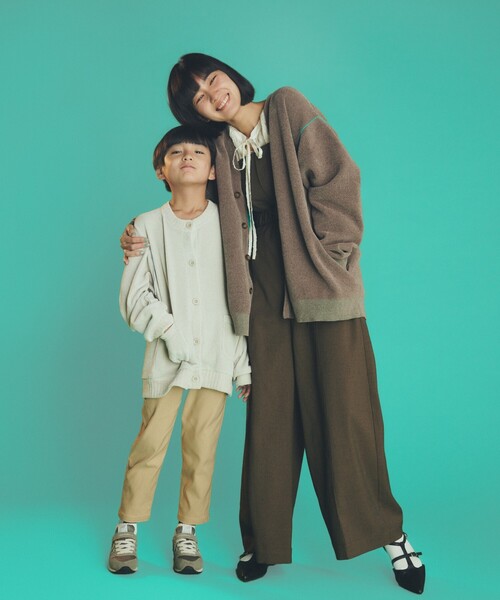 THE SHOP TK （ザ ショップ ティーケー ）の「◆【ハグするニット】モールニットカーディガン 親子リンク/ユニセックス（カーディガン/ボレロ・メンズ・ネイビー/ブルーグリーン/ブラウン系・02/01/04/03）」の17枚目の写真