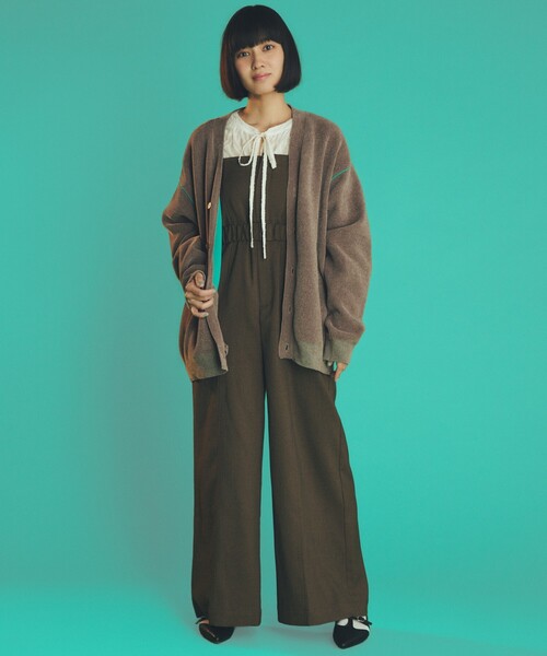 THE SHOP TK （ザ ショップ ティーケー ）の「◆【ハグするニット】モールニットカーディガン 親子リンク/ユニセックス（カーディガン/ボレロ・メンズ・ネイビー/ブルーグリーン/ブラウン系・02/01/04/03）」の18枚目の写真