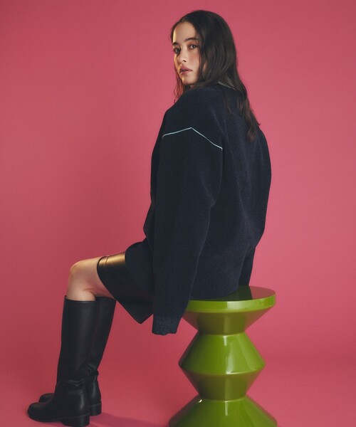 THE SHOP TK （ザ ショップ ティーケー ）の「◆【ハグするニット】モールニットカーディガン 親子リンク/ユニセックス（カーディガン/ボレロ・メンズ・ネイビー/ブルーグリーン/ブラウン系・02/01/04/03）」の20枚目の写真