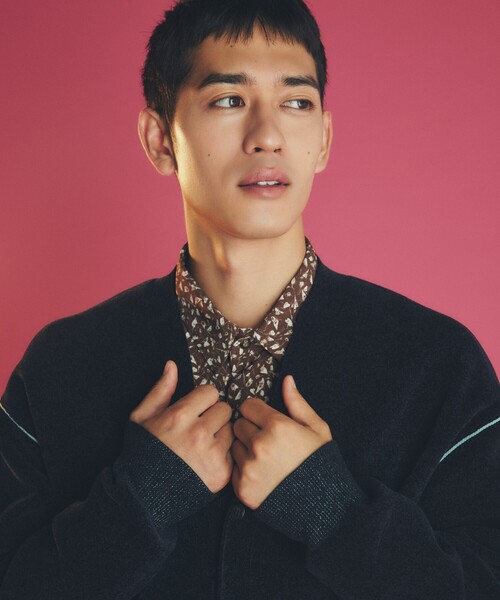 THE SHOP TK （ザ ショップ ティーケー ）の「◆【ハグするニット】モールニットカーディガン 親子リンク/ユニセックス（カーディガン/ボレロ・メンズ・ネイビー/ブルーグリーン/ブラウン系・02/01/04/03）」の22枚目の写真