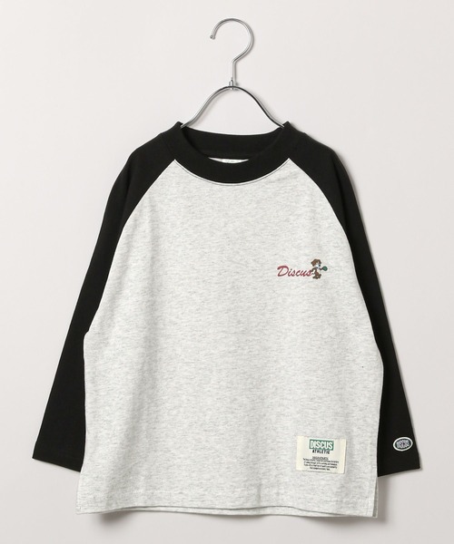 LEPSIM(レプシィム)の「【KIDS】【DISCUS/ディスカス】ラグランロンT 143993(Tシャツ/カットソー・キッズ・ブルー/ブラック/レッド・140/120)」の2枚目の写真