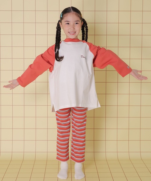 LEPSIM(レプシィム)の「【KIDS】【DISCUS/ディスカス】ラグランロンT 143993(Tシャツ/カットソー・キッズ・ブルー/ブラック/レッド・140/120)」の7枚目の写真