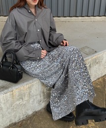 ISOOK | 【ISOOK / アイスー】スパンコールナロースカート / セットアップ可能 スパンコールスカート ペンシルスカート タイトスカート ZOZOTOWN限定(スカート)