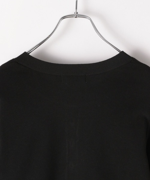 PAGEBOY（ページボーイ）の「ハイゲージプレートクルーカーディガン（Tシャツ/カットソー・レディース・ターコイズブルー/ブラック/ピンク/アイボリー・FREE）」の12枚目の写真