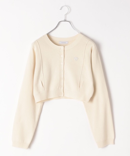 PAGEBOY（ページボーイ）の「ハイゲージプレートクルーカーディガン（Tシャツ/カットソー・レディース・ターコイズブルー/ブラック/ピンク/アイボリー・FREE）」の16枚目の写真