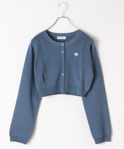 PAGEBOY（ページボーイ）の「ハイゲージプレートクルーカーディガン（Tシャツ/カットソー・レディース・ターコイズブルー/ブラック/ピンク/アイボリー・FREE）」の10枚目の写真