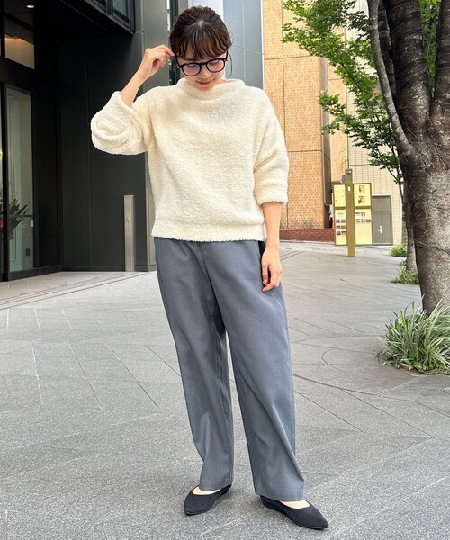 UNFILO(アンフィーロ)の「カーブワイドパンツ(その他パンツ・レディース・黄土色系/ブラック系/グレー系・X-SMALL/SMALL/MEDIUM/LARGE)」の14枚目の写真