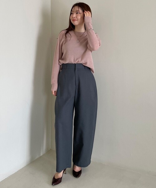 UNFILO(アンフィーロ)の「カーブワイドパンツ(その他パンツ・レディース・黄土色系/ブラック系/グレー系・X-SMALL/SMALL/MEDIUM/LARGE)」の15枚目の写真