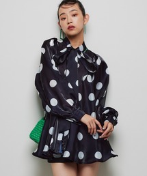 【Narcissus】ドットリボンブラウス